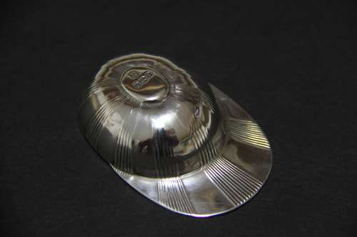 A Rare Silver Tea Caddy Spoon In The Form Of A Jockey Cap