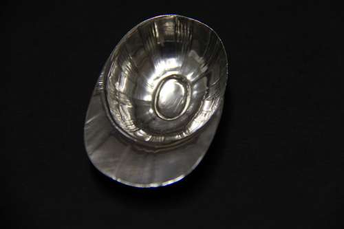 A Rare Silver Tea Caddy Spoon In The Form Of A Jockey Cap