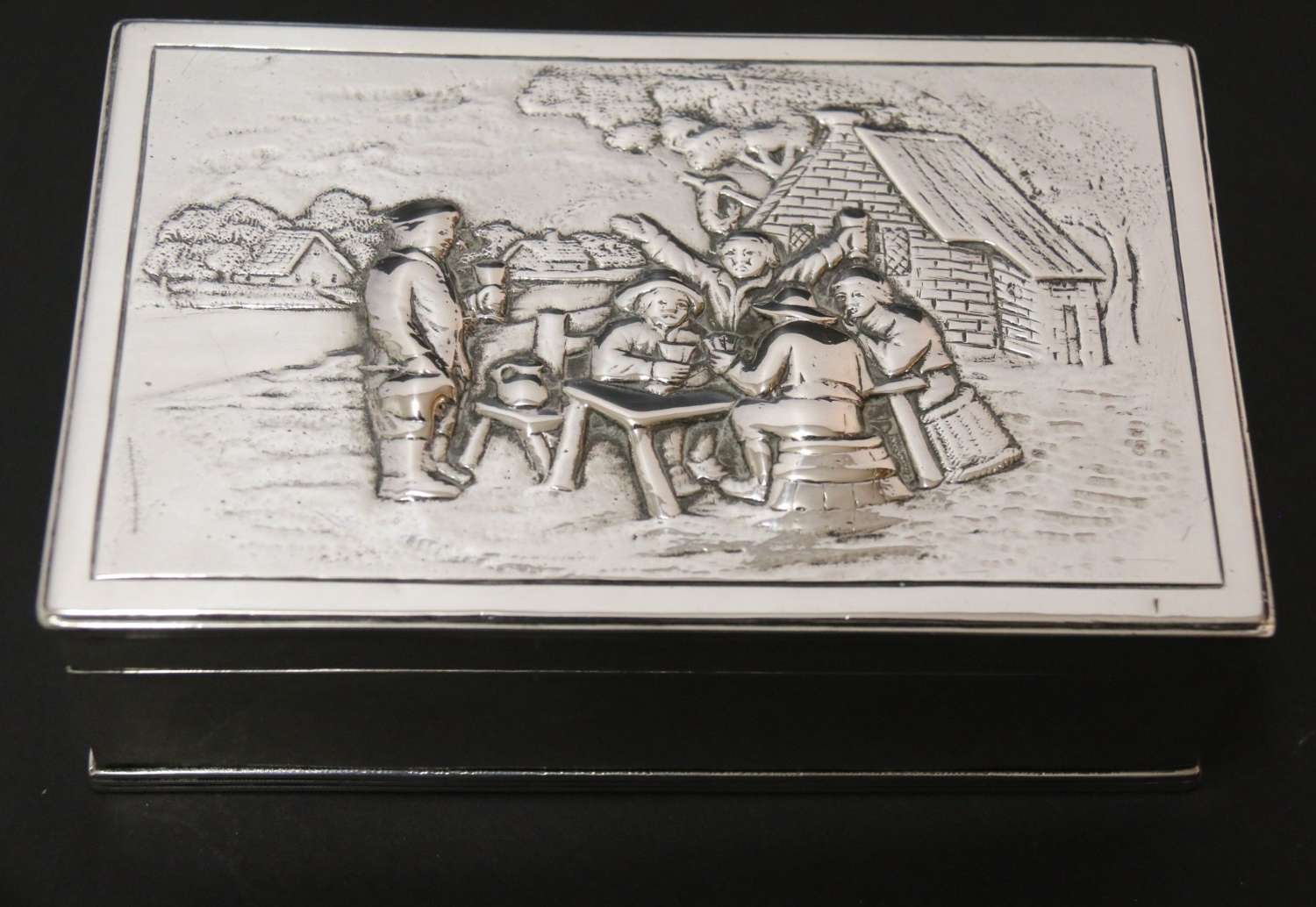 Early 19th century silver box, made in the Netherlands, circa 1820