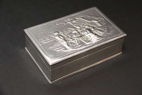 Early 19th century silver box, made in the Netherlands, circa 1820