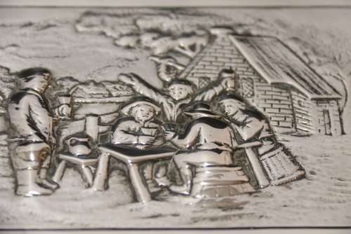Early 19th century silver box, made in the Netherlands, circa 1820