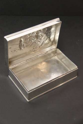 Early 19th century silver box, made in the Netherlands, circa 1820