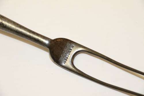 A Rare Early 19th Century Silver And Horn Mounted Roasting Fork.