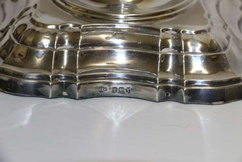 A Large Pair Of Hallmarked Silver Candelabra