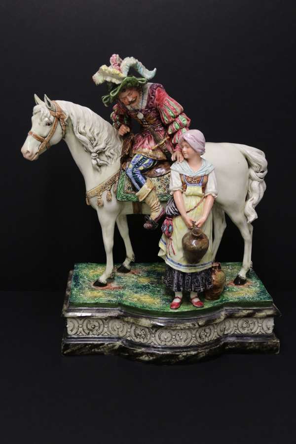 A Most Impressive Large 19th Century Continental Pottery Figure Group