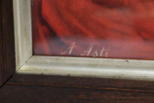 A Superb Pair Of Victorian Angelo Asti Prints Of A Glamorous Young Woman.