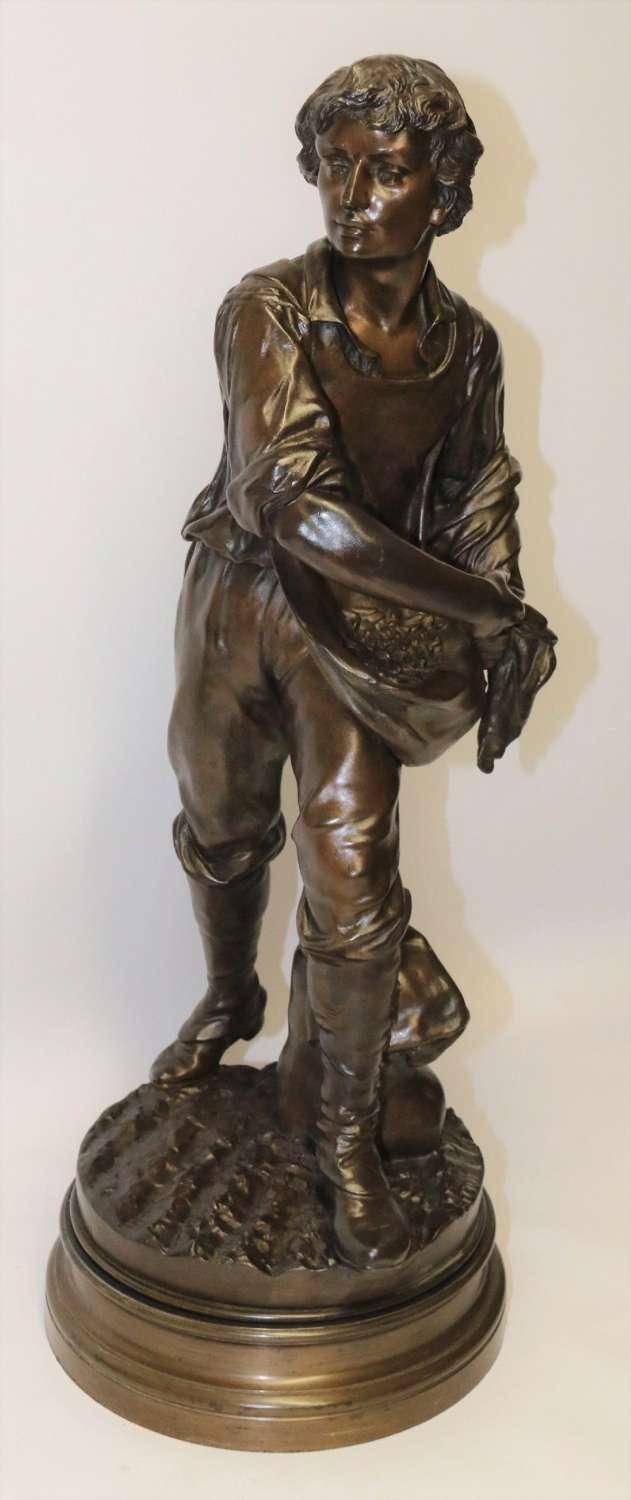 A Large 19th C Bronze Sculpture By Henri Ple