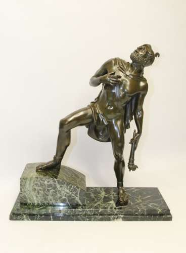 A Large Italian Grand Tour Bronze Sculpture Of The Greek God Prometheus.