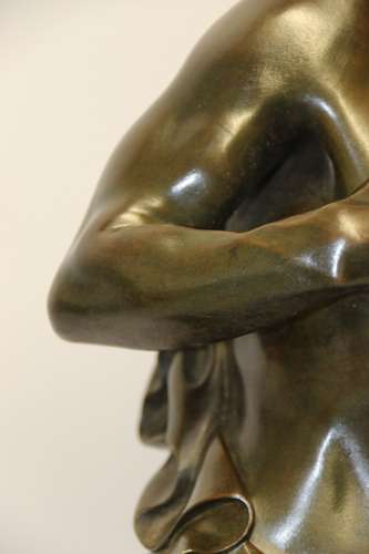 A Large Italian Grand Tour Bronze Sculpture Of The Greek God Prometheus.