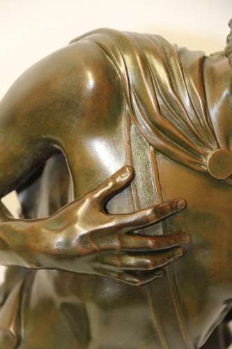A Large Italian Grand Tour Bronze Sculpture Of The Greek God Prometheus.
