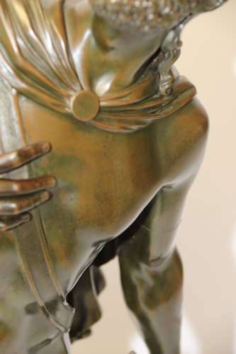 A Large Italian Grand Tour Bronze Sculpture Of The Greek God Prometheus.