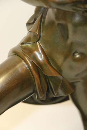 A Large Italian Grand Tour Bronze Sculpture Of The Greek God Prometheus.