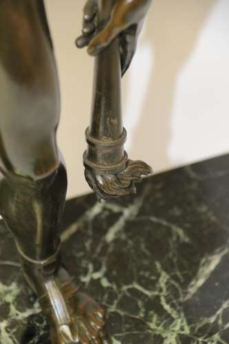 A Large Italian Grand Tour Bronze Sculpture Of The Greek God Prometheus.