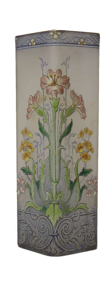 A 19th French Enameled French Vase