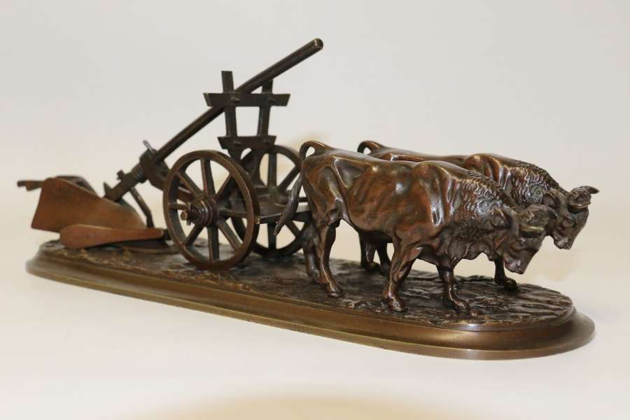 A Fine 19th Century Agricultural Bronze Study