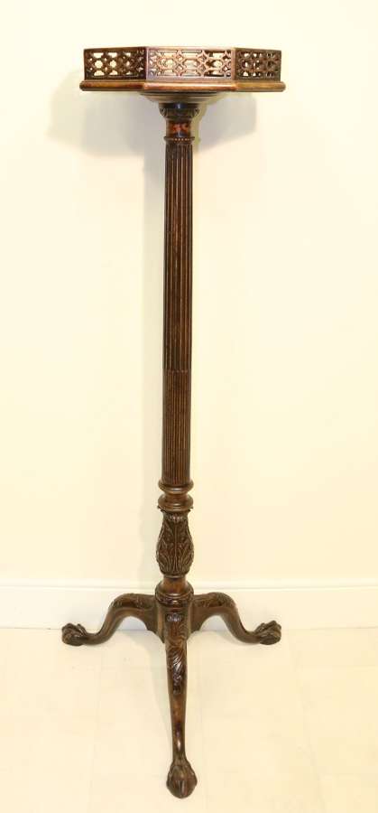 An English Chippendale Mahogany Candle Stand