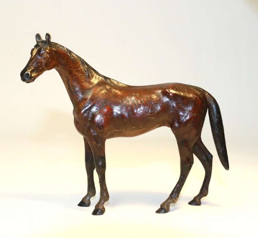 Austrian Cold Painted Bronze Study Of A Race Horse