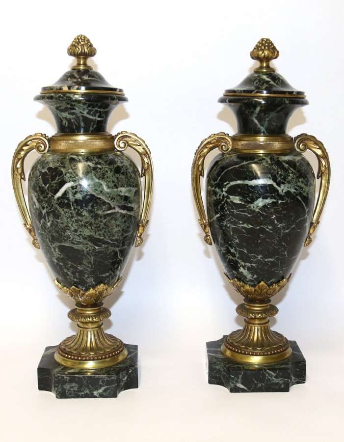 A Fine Pair Of French Marble Urns