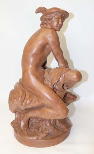 A 19th Century Terracotta Study Of Mercury