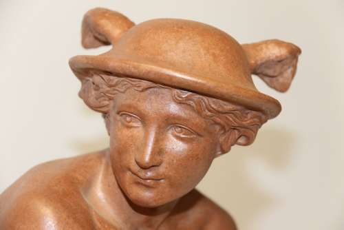A 19th Century Terracotta Study Of Mercury