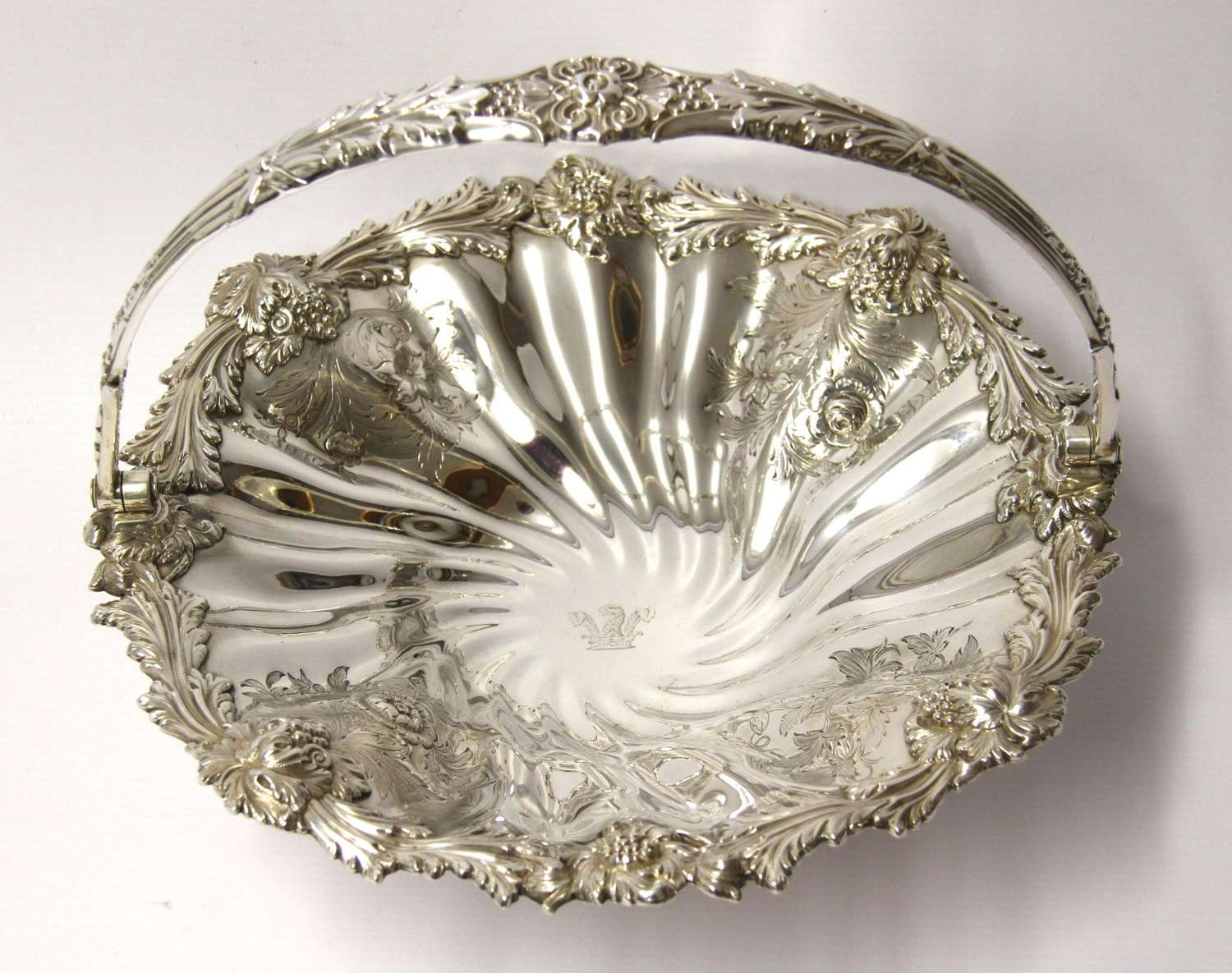 A Silver William IV Basket