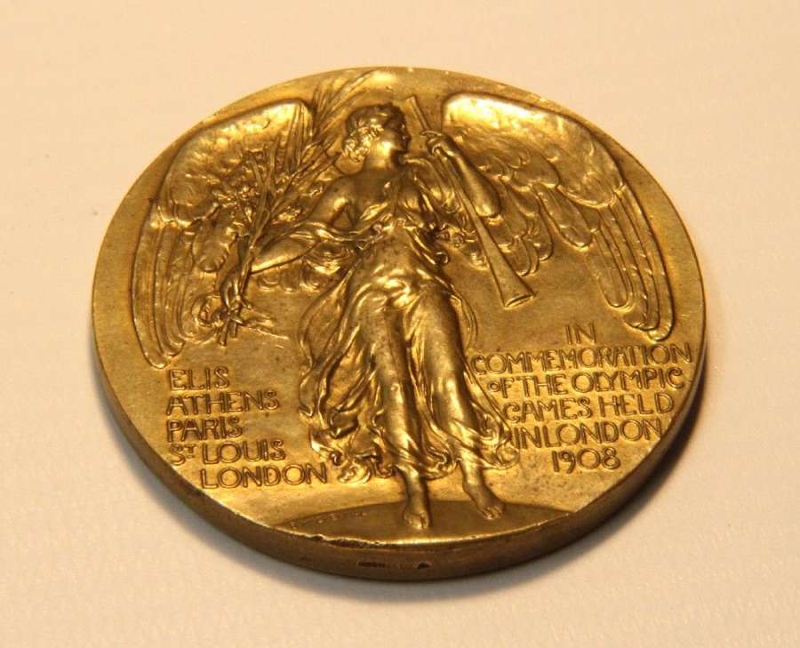A Rare Official Medal For The 1908 London Olympics