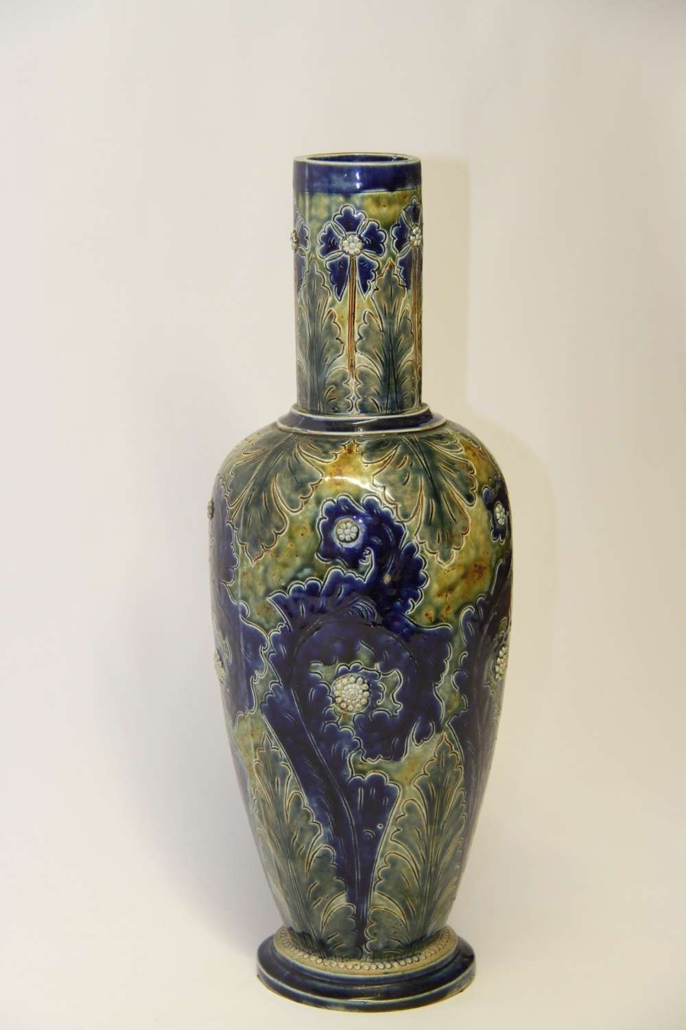 A Rare Large C.J.C. Bailey Fulham Salt Glazed Stoneware Pottery Vase.