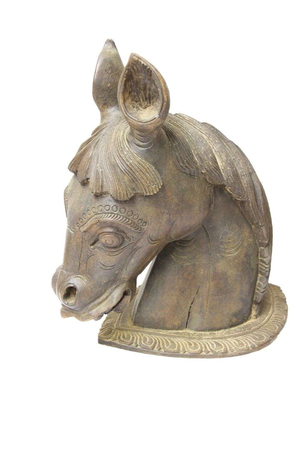 Carved Study Of A Horses Head