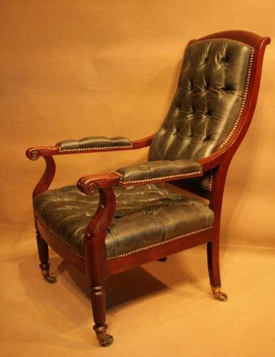 A Fine Pair Of Regency Library Chairs