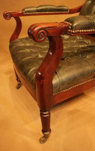 A Fine Pair Of Regency Library Chairs