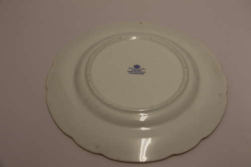 A pair of hand painted fruit plates by R Budd Worcester
