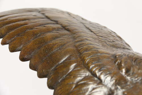 A large and impressive bronze sculpture of a Eagle by Claude Mirval