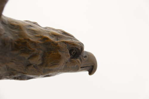 A large and impressive bronze sculpture of a Eagle by Claude Mirval