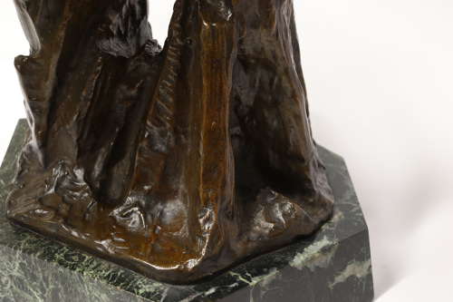 A large and impressive bronze sculpture of a Eagle by Claude Mirval