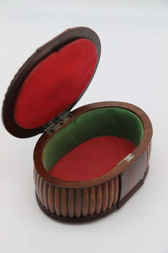 French Art Deco carved wood jewel casket circa 1930