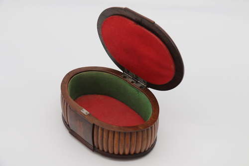 French Art Deco carved wood jewel casket circa 1930