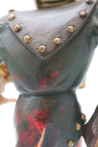 Pair of Black Forest polychrome painted jesters made from lime wood