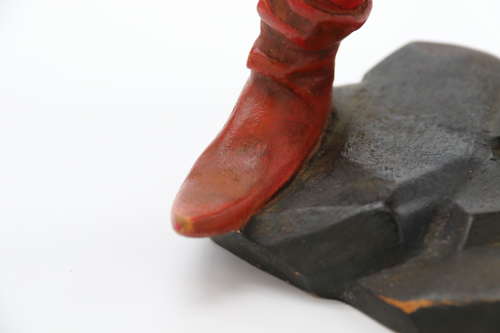 Pair of Black Forest polychrome painted jesters made from lime wood