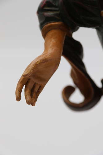Pair of Black Forest polychrome painted jesters made from lime wood