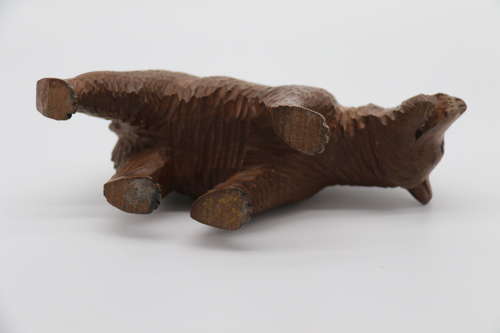 Swiss Black Forest hand carved bear made from limewood circa 1900