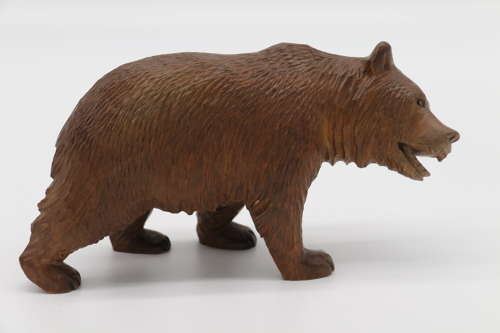 Swiss Black Forest hand carved bear made from limewood circa 1900