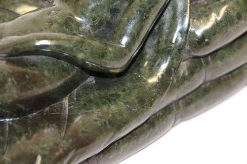 19th C Grand Tour Italian serpentine marble carved sculpture of Venus