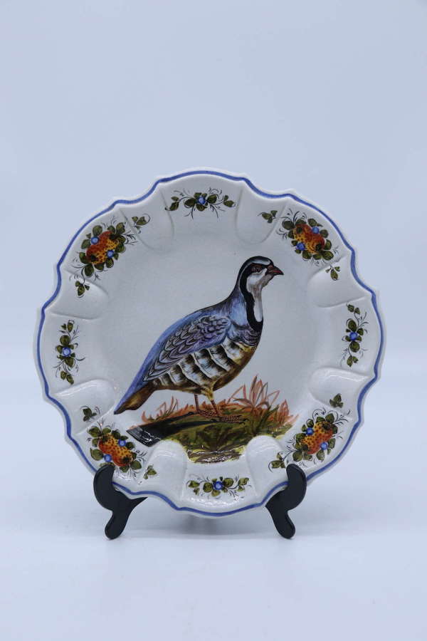A Bassano pottery works hand painted wall charger, Italian circa 1925