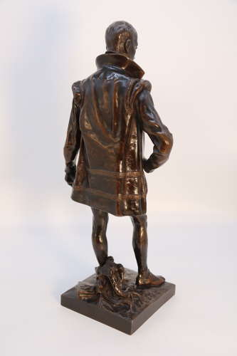 19th century bronze study of the French poet Joachim du Bellay  C1870