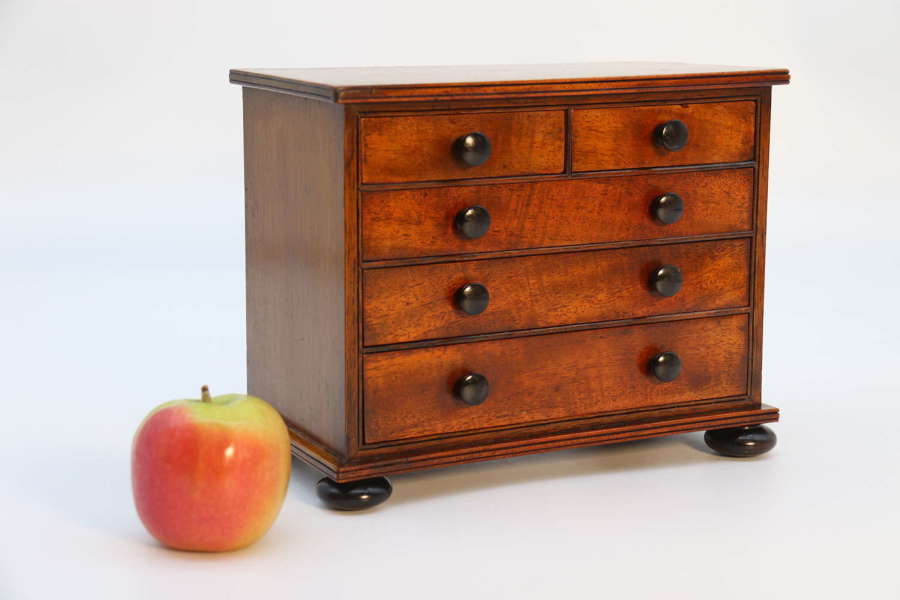A mid Victorian apprentice piece chest of drawers circa 1860