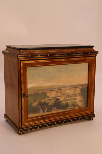 19th century Italian Grand Tour jewellery or specimen cabinet, C1880