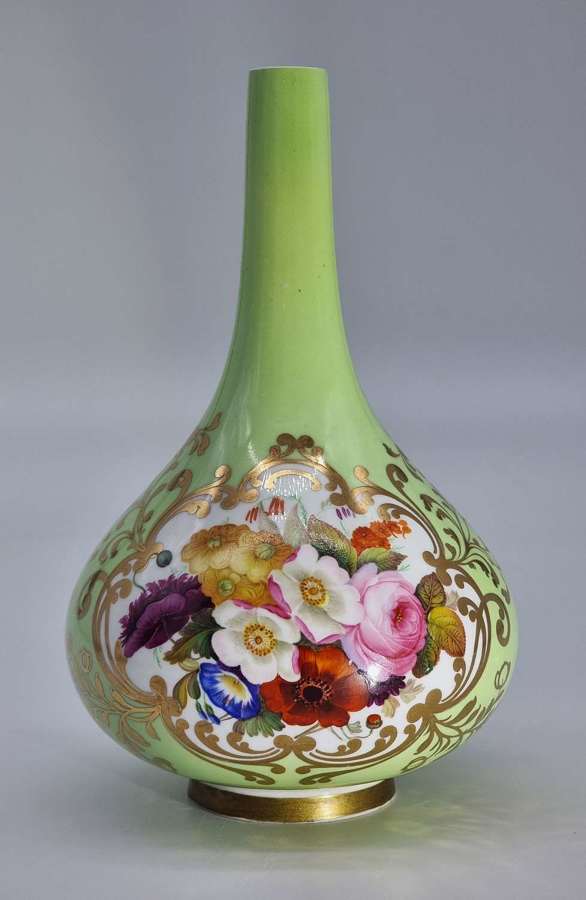 A 19th century Worcester Chamberlains & Co. hand painted vase, C 1830