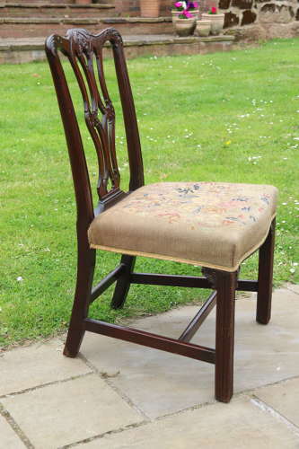A large mahogany chair of Chippendale period and design, circa 1760