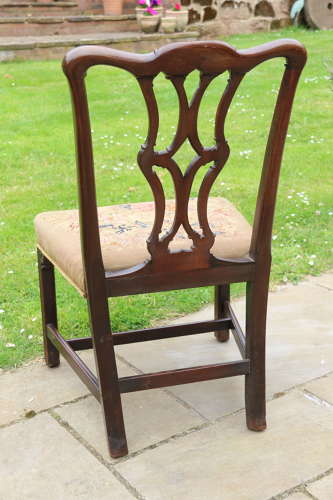 A large mahogany chair of Chippendale period and design, circa 1760
