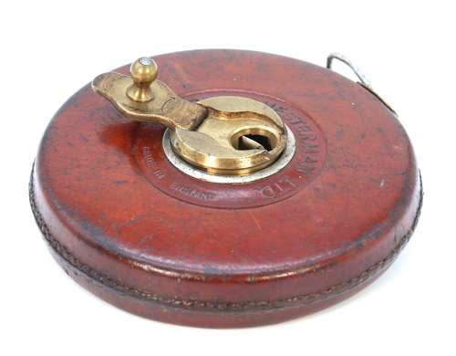 A Rabone and Chesterman architect or surveyor pocket 100 ft measure